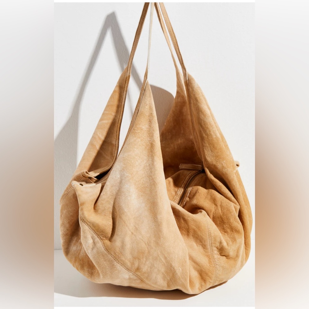 Tan Suede Tote Bag - Picture 4 of 13